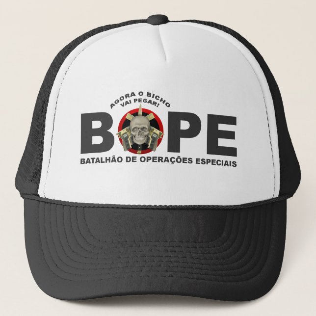 Gorra De Camionero BOPE - Policía brasileña (Anverso)