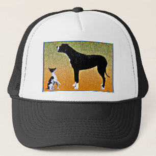 Gorra De Camionero Borde gráfico contemporáneo.
