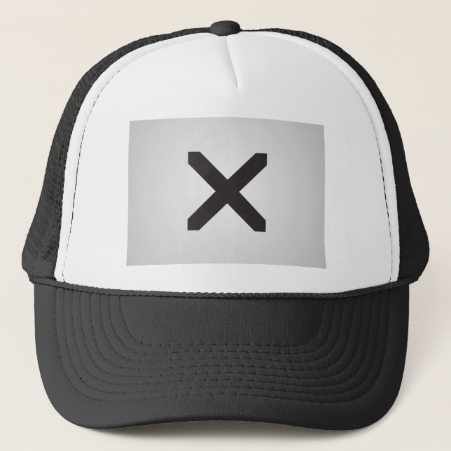 Gorra De Camionero Borde recto X (Anverso)