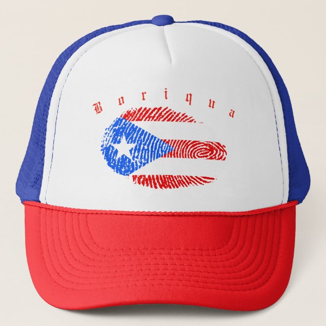 Gorra De Camionero Boriqua Puerto Rico (Anverso)