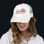 Gorra De Camionero born in 1978 vintage birthday pink and purple<br><div class="desc">You can add some originality to your wardrobe with this modern purple and pink color elegant original birthday sunset distressed vintage retro-looking design with awesome typography font lettering, it is a great gift idea for women, wives, and girlfriends who will love this one-of-a-kind artwork. The best unique and funny holiday...</div>