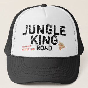 GORRA DE CAMIONERO BOSQUE DE FERNOS DE JUNGLE KING ROAD, HAWAII