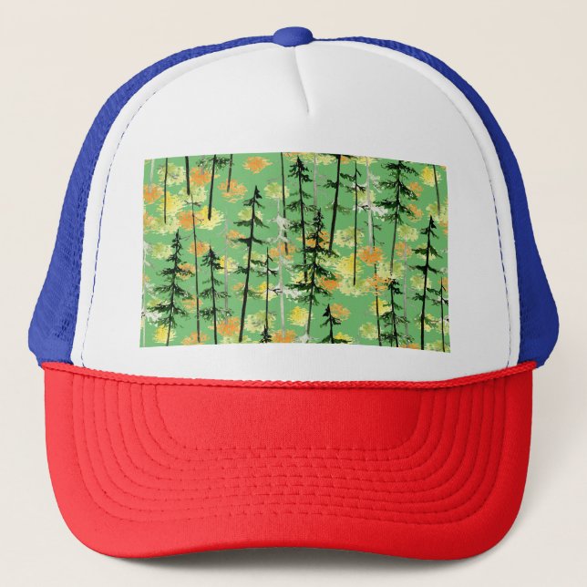 Gorra De Camionero Bosque de Otoño: Belleza Natural sin Marea (Anverso)