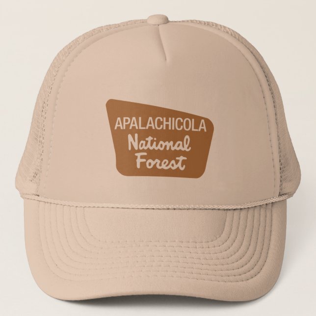 Gorra De Camionero Bosque del Estado de Apalachicola (Rótulo) (Anverso)