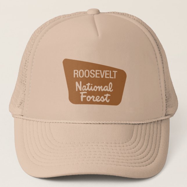Gorra De Camionero Bosque del Estado de Roosevelt (Rótulo) (Anverso)
