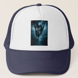 Gorra De Camionero Bosque Místico Interior – Retrato Masculino Surrea