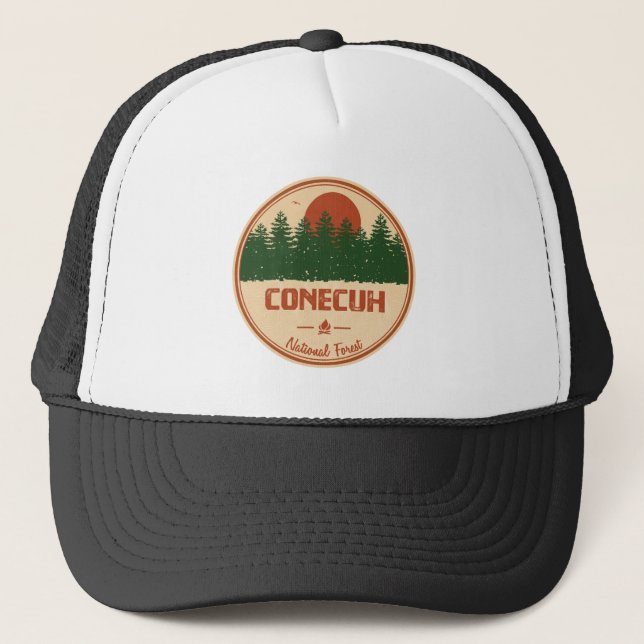 Gorra De Camionero Bosque Nacional Conecuh (Anverso)
