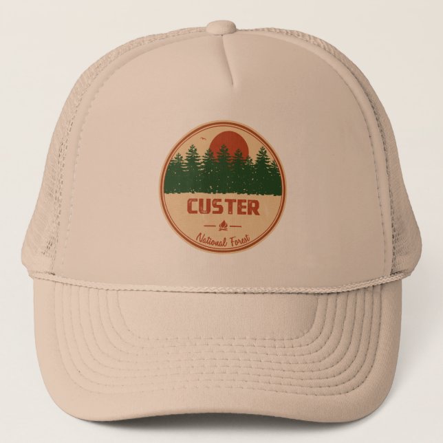 Gorra De Camionero Bosque Nacional Custer (Anverso)