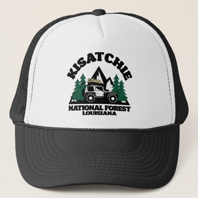 Gorra De Camionero Bosque nacional de Kisatchie Louisiana (Anverso)