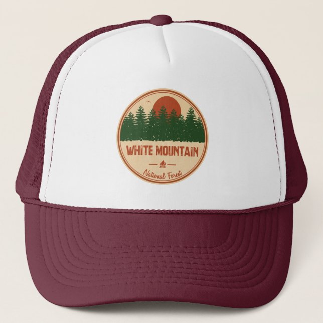 Gorra De Camionero Bosque nacional de la montaña blanca (Anverso)