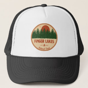 Gorra De Camionero Bosque nacional de los lagos de dedo