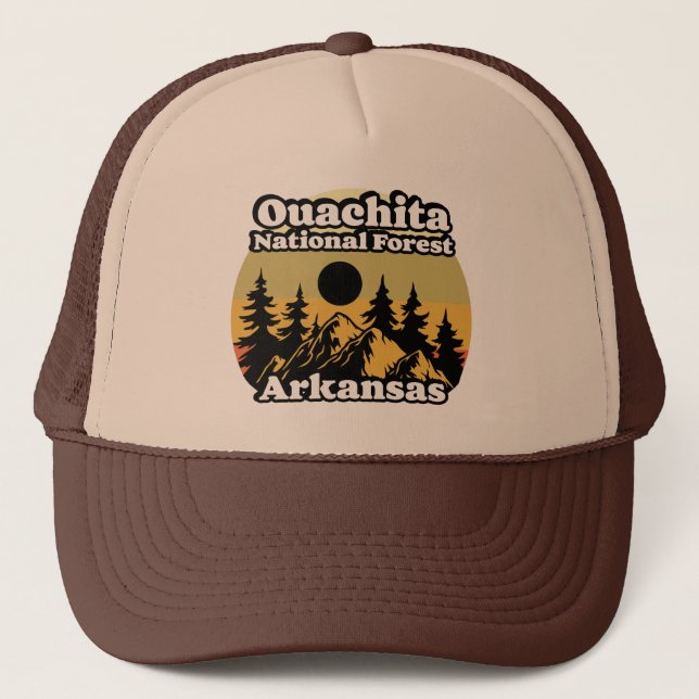 Gorra De Camionero Bosque nacional de Ouachita Arkansas (Anverso)