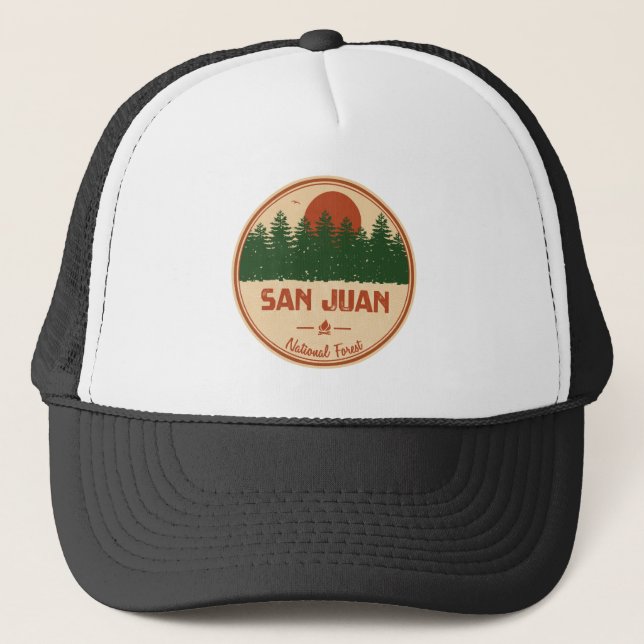 Gorra De Camionero Bosque nacional de San Juan (Anverso)