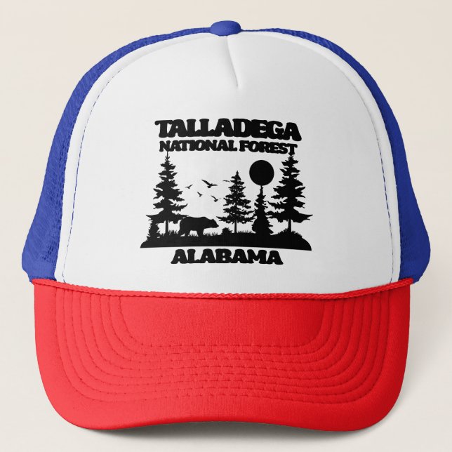 Gorra De Camionero Bosque nacional de Talladega (Anverso)