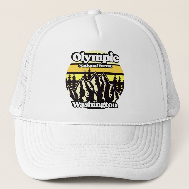 Gorra De Camionero Bosque Nacional Olímpico, Washington (Anverso)