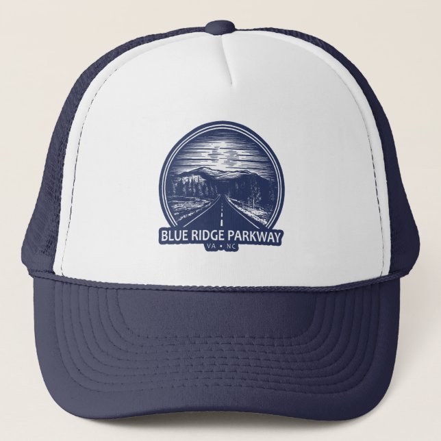 Gorra De Camionero Bosque Parkway de Blue Ridge (Anverso)