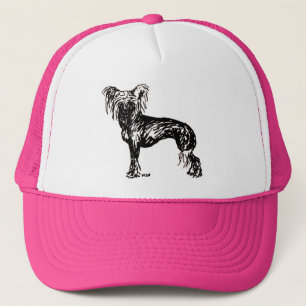 Gorra De Camionero Bosquejo original con cresta chino del perro