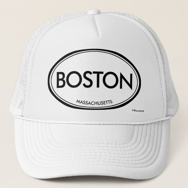 Gorra De Camionero Boston, Massachusetts (Anverso)