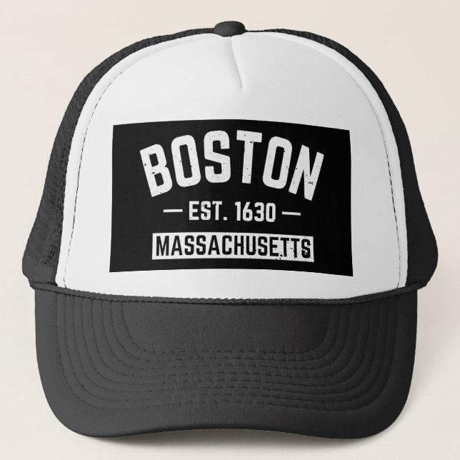 Gorra De Camionero Boston Massachusetts (Anverso)