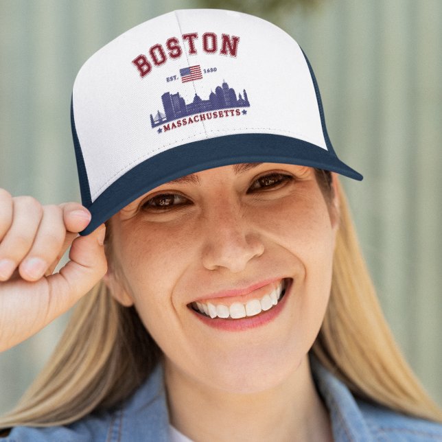 Gorra De Camionero Boston Massachusetts Est. 1630 Funny  (Subido por el creador)