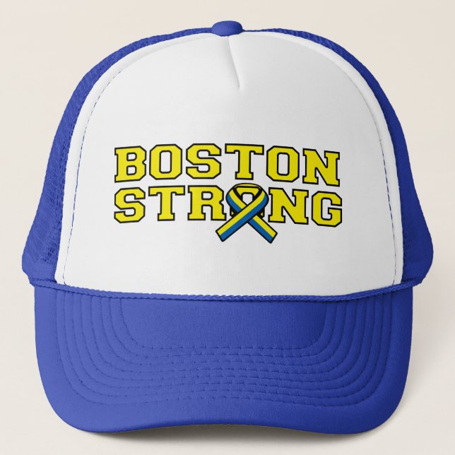 Gorra De Camionero Boston Strong Ribbon Style Graphic (Anverso)