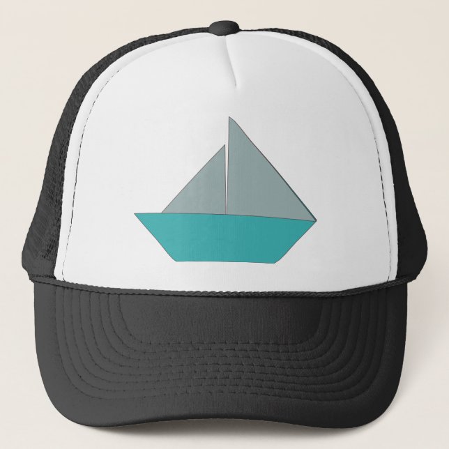 Gorra De Camionero Bote de Origami (Anverso)