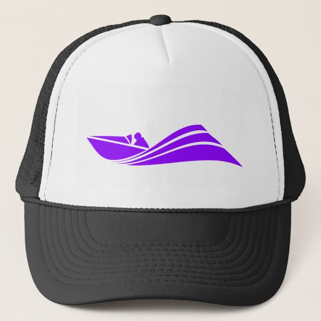 Gorra De Camionero Bote Violet Purple Speed (Anverso)