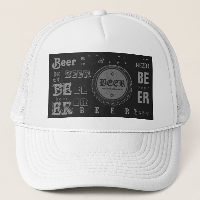 Gorra De Camionero Botella de cerveza Cap-Dark Gray/Lite Gris (Anverso)