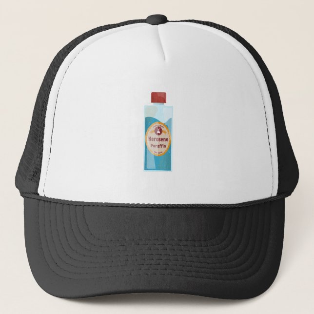 Gorra De Camionero Botella de queroseno Parafina (Anverso)