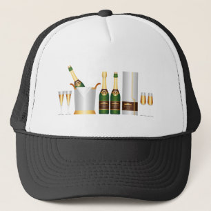 Gorra De Camionero botellas de champán