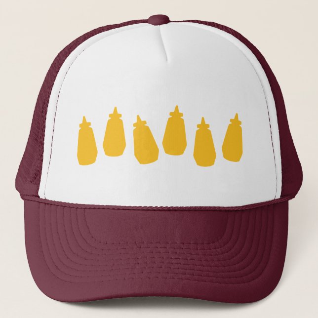 Gorra De Camionero Botellas de mostaza (Anverso)