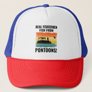 Gorra De Camionero Botes de pontón Capitán Bote Pontooning Pesca