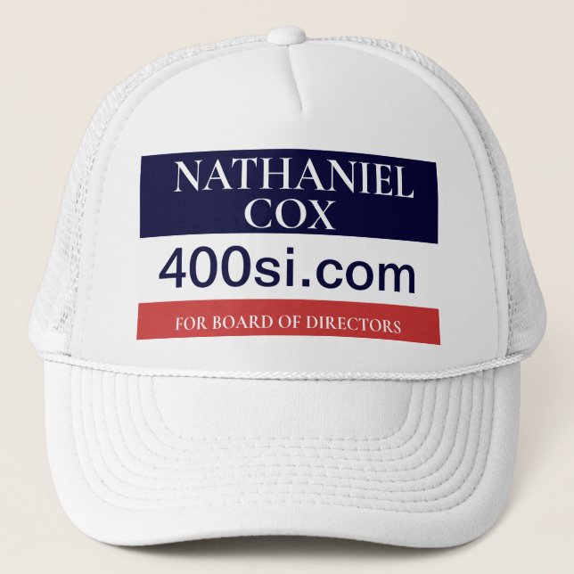Gorra De Camionero botón de campaña de NBC BOD (Anverso)