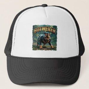 Gorra De Camionero Botweiler Fotográfico – Rottweiler Robot Divertido