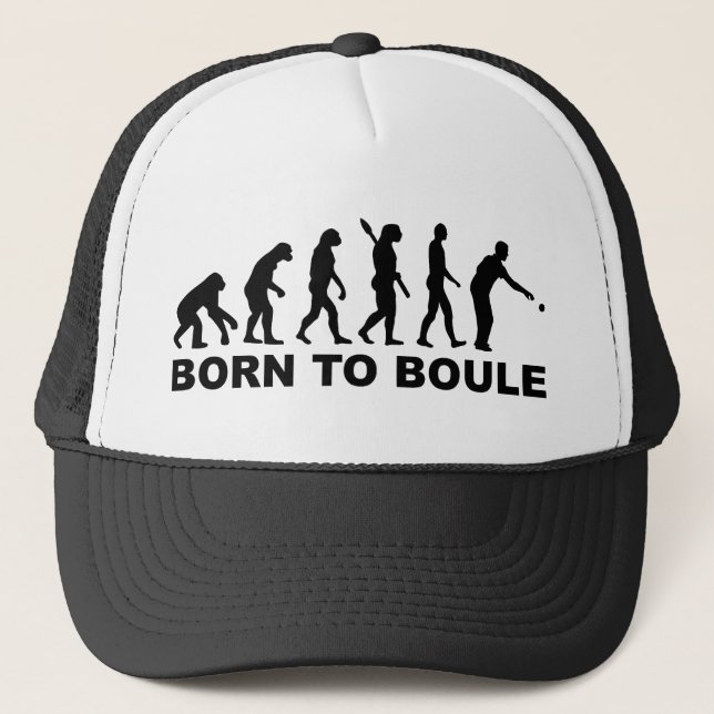 Gorra De Camionero Boule Petanque de la evolución (Anverso)