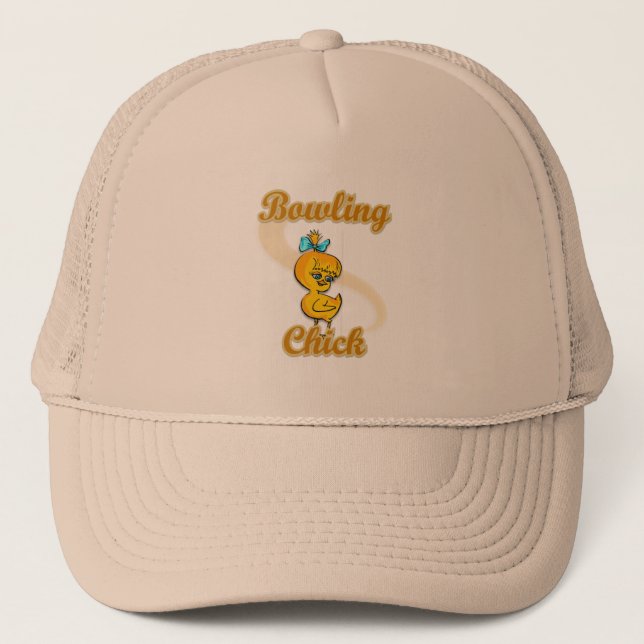 Gorra De Camionero Bowling Chick (Anverso)