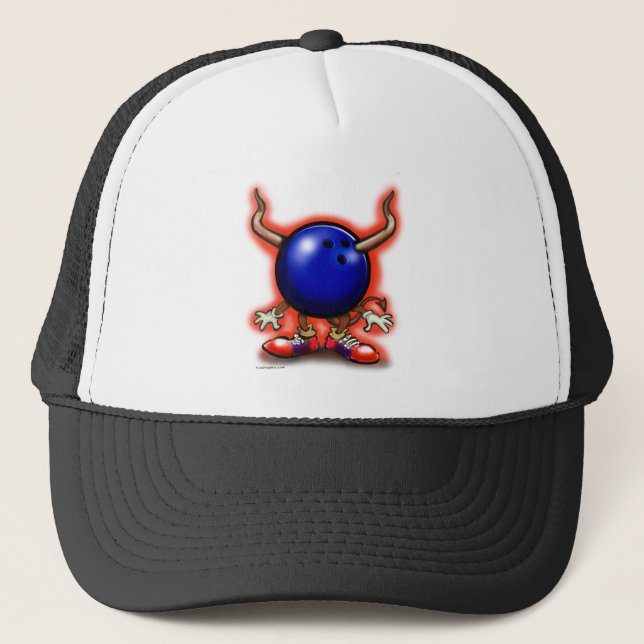 Gorra De Camionero Bowling Demon (Anverso)