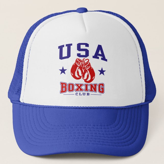 Gorra De Camionero Boxeo de Estados Unidos (Anverso)