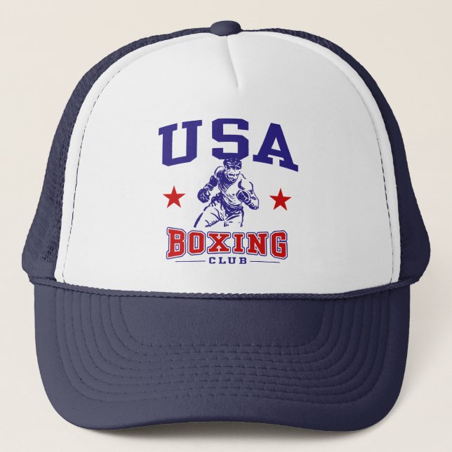 Gorra De Camionero Boxeo de Estados Unidos (Anverso)