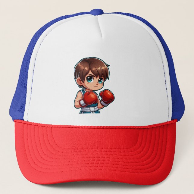 Gorra De Camionero boxeo de niños (Anverso)