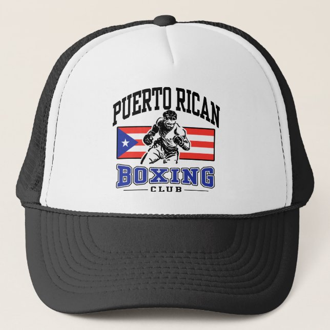 Gorra De Camionero Boxeo en Puerto Rico (Anverso)
