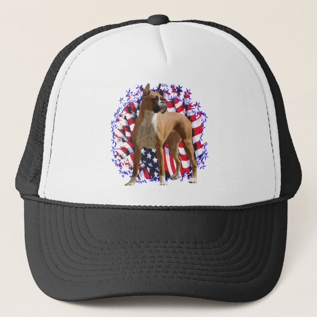 Gorra De Camionero Boxer Patriot (Anverso)