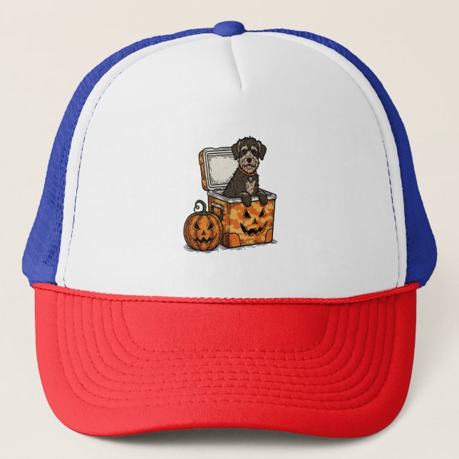 Gorra De Camionero Boykin Spaniel Halloween (Anverso)