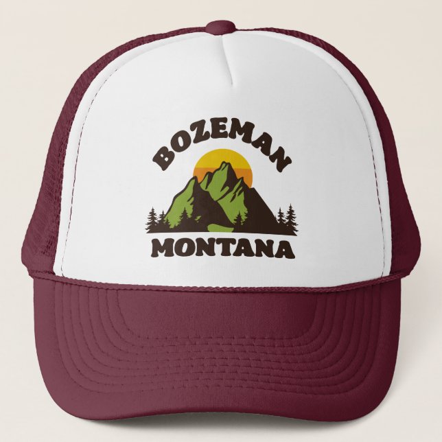 Gorra De Camionero Bozeman, Montana (Anverso)