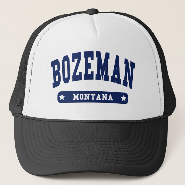 Gorra De Camionero Bozeman Montana College Style t camisetas (Anverso)