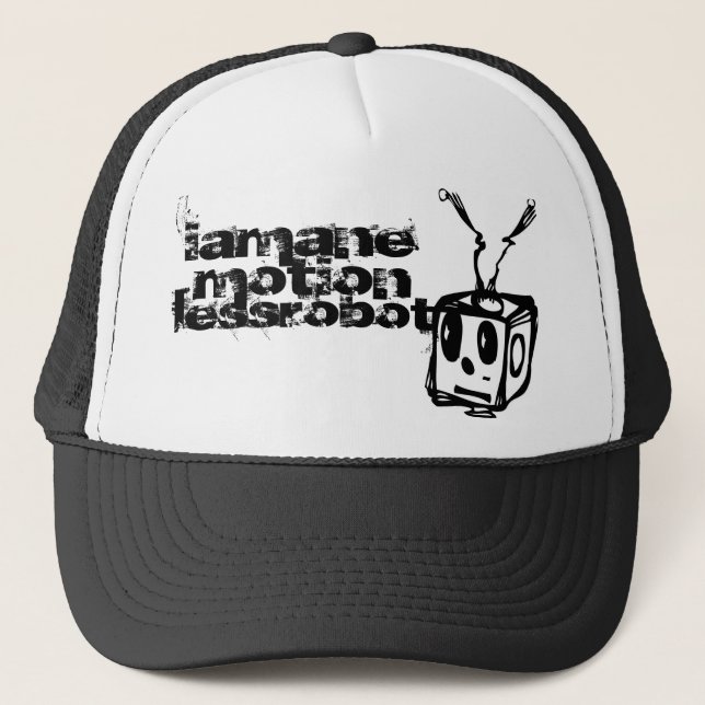 Gorra De Camionero bprodlogo, iamane, movimiento, lessrobot (Anverso)