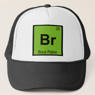 Gorra De Camionero Br - Boca Raton Química Florida Tabla Periódica