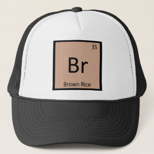 Gorra De Camionero Br - Química del Arroz Integral Símbolo de la Tabl