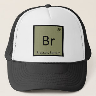 Gorra De Camionero Br - Símbolo de química vegetal de brotes de Bru