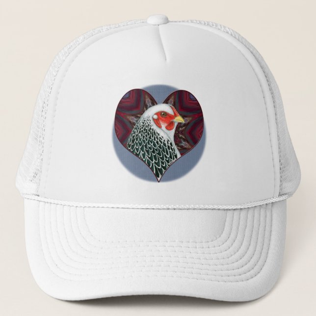 Gorra De Camionero Brahma Hen Heart (Anverso)